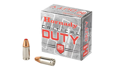 Hornady Critical Duty Handgun Ammo 9mm Luger 135 gr Flex Tip 1010 fps 25/ct
