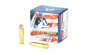 Hornady American Gunner ammunition box and cartridges
