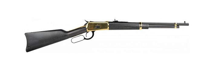 Heritage 92 Lever Action Rifle .357 Mag/.38 Spl 8rd Capacity 18' PVD Gold Barrel Wood Stock