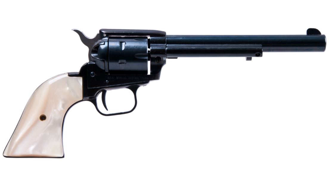 Heritage Rough Rider .22LR/MAG BK 61/2 6RDS WHITE PEARL