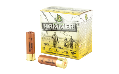 Box of Hammer shotgun shells with two cartridges