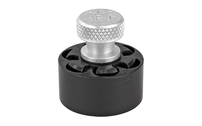 Adjustable knob on black base for woodworking.