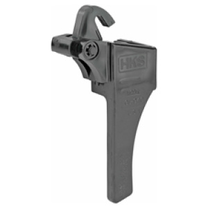 HKS speedloader, black plastic firearm accessory.