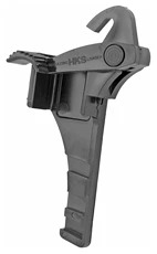 Black firearm charging handle accessory