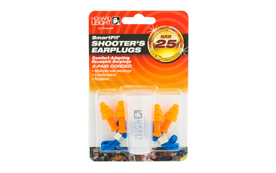 Howard Leight SmartFit Shooters Earplugs NRR 25 package