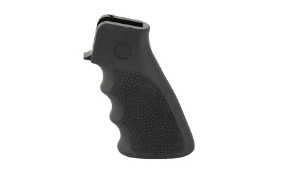 Black ergonomic pistol grip with textured surface.