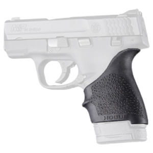 Pistol grip enhancement for improved firearm handling.
