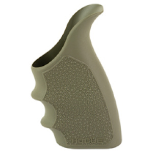 Olive green ergonomic gun grip by Hogue