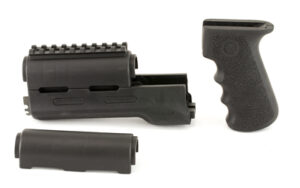 Black shotgun fore-end and pistol grip set