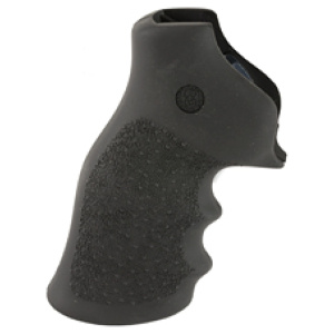 Black textured pistol grip for firearms