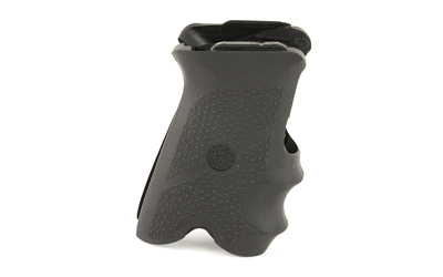 Black ergonomic rubber grip for handgun