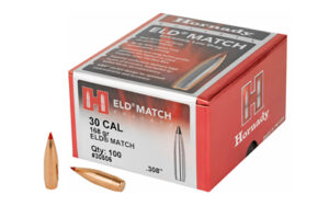 Hornady ELD Match 30 caliber ammunition box
