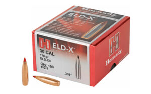 Hornady ELD-X Bullets with Heat Shield Tip .30 cal .308" 178 gr 100/Box