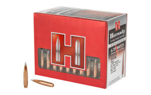 Hornady ammunition box with rifle cartridges