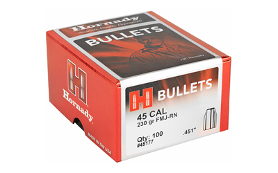 Hornady .45 caliber bullets, 230 gr, box of 100