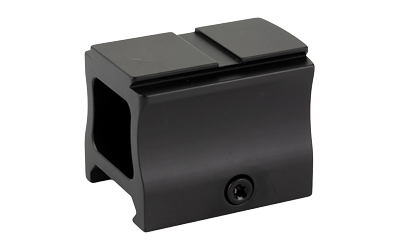 Black metal scope mount block