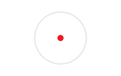 Red dot inside gray circle
