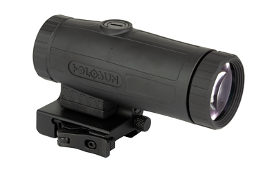 Holosun rifle scope mounted on rail base