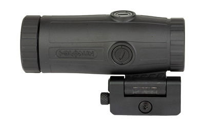 Compact black rifle scope with mounting bracket