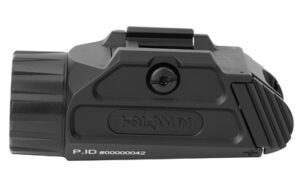 Compact black thermal monocular device side view