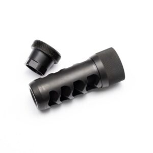 Area 419 Sidewinder Magnum Self Timing Muzzle Brake 357 cal Black Nitride 5/8-24