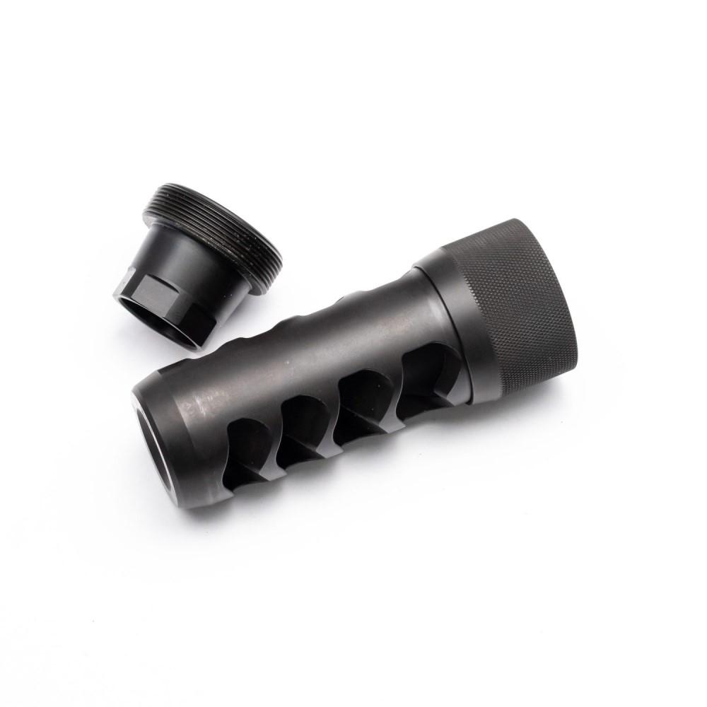Area 419 Sidewinder Magnum Self Timing Muzzle Brake 357 cal Black Nitride 5/8-24