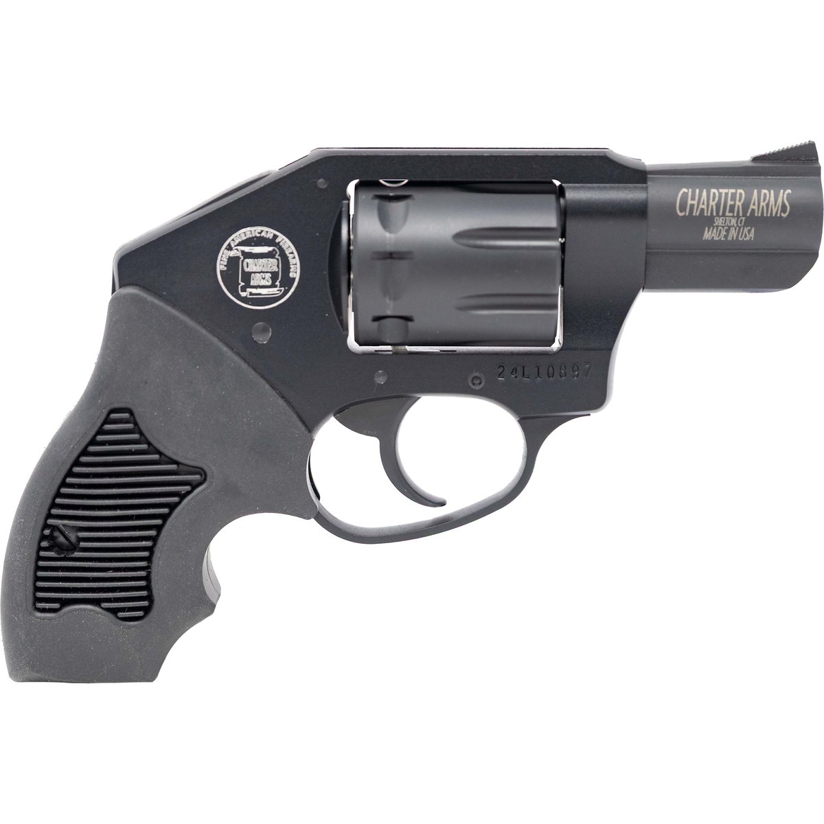 CHARTER ARMS THE WALKER 22 LR 2IN BARREL 8RD BLACK/BLACK PASSIVATE ALUM FRAME CONCEALED HAMMER SMALL COMPACT GRIP 12221