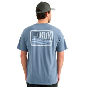 Huk Born Wave Short Sleeve Shirt Stormy Blue S