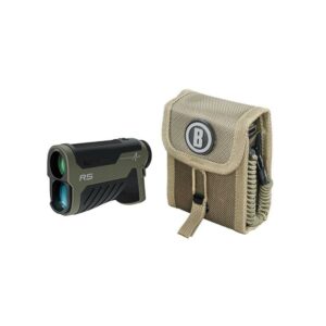 Bushnell R5 rangefinder with tan carrying case