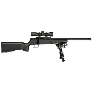 Savage Rascal Series Target XP Rifle .22 LR Single Shot 16.13" Barrel Synthetic Stock-Black Scope and Bi-pod