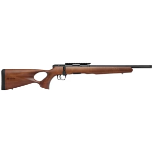 Savage Arms B17 Timber Thumbhole Rifle .17 HMR 10rd 16.5" 1/2x28 Threaded Barrel Wood