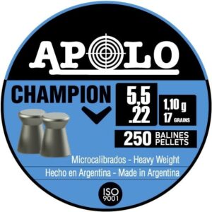 Hatsan Apolo Champion Air Rifle Pellets 22 Cal 17 gr 250/ct