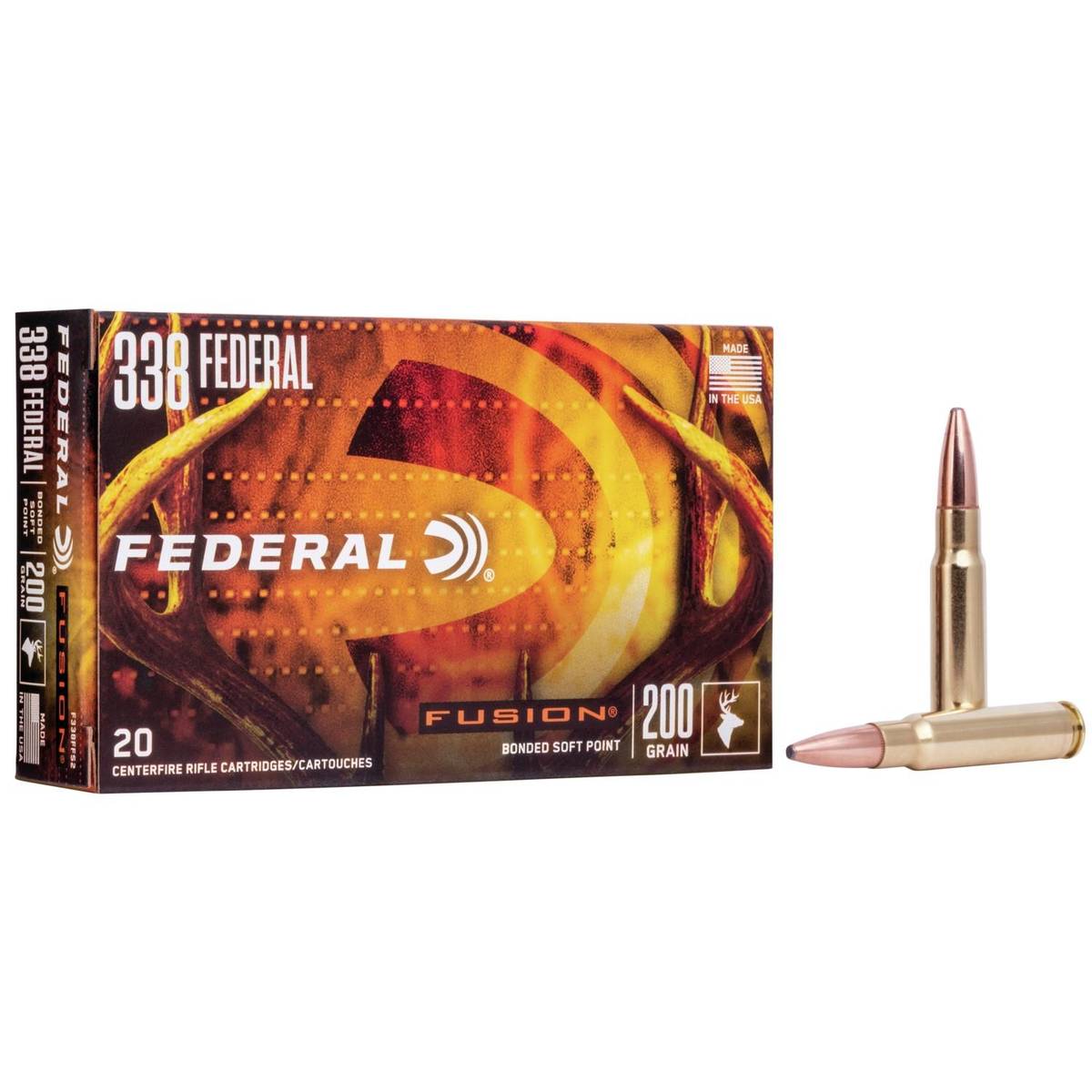 FEDERAL FUSION 338 FEDERAL - 200GR FUSION 20RD 10BX/CS