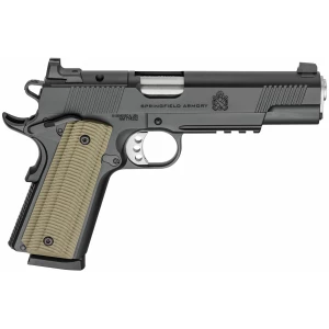 Springfield 1911 Operator AOS Handgun .45 ACP 8rd Magazine(2) 5'' Barrel Black Frame VZ Grips