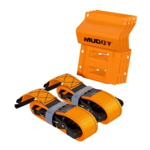 Muddy UTV Wheel Chock Tie-Down Kit Orange 2/ct