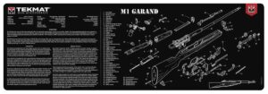TEKMAT ARMORERS BENCH MAT - 12"X36" M1 GARAND BLACK