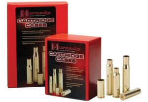 Hornady cartridge cases boxes with brass casings