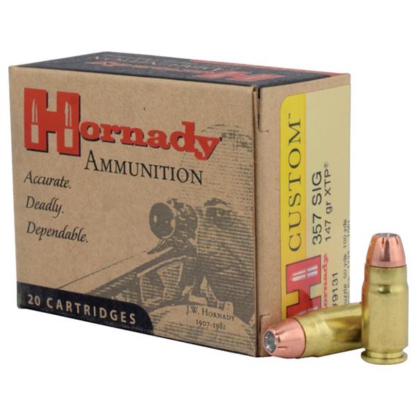 HORNADY 357 SIG 147GR XTP - 20RD 10BX/CS