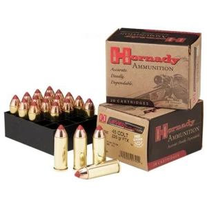 Hornady LEVERevolution Handgun Ammunition .45 Colt 225 gr FTX 960 fps 20/ct