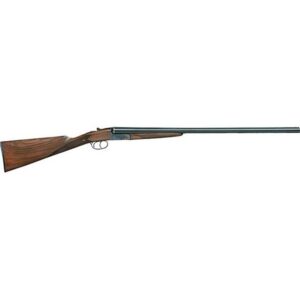 Wooden stock shotgun on white background