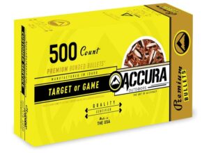 Accura Premium Powerbond Bullets 9mm .356" 124 gr RN 500/ct