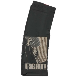 AR-15 magazine with American flag design.