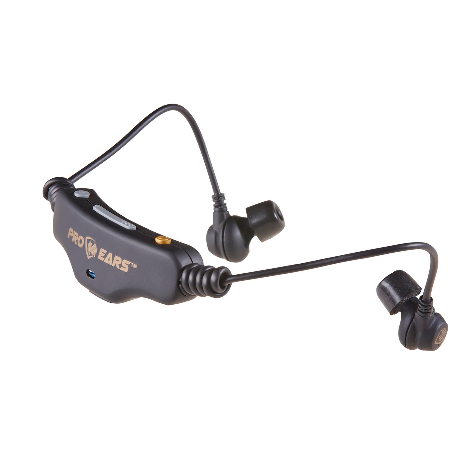 Black in-ear monitor system with neckband receiver