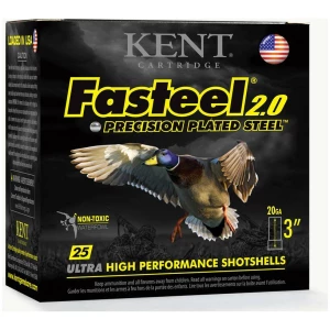 Kent Fasteel 2.0 Shotshells 20 ga 3" 7/8oz 1550 fps #3 25/ct