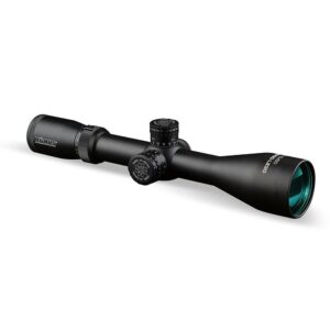Black Konus rifle scope on white background