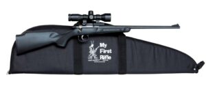 CRICKETT RIFLE G2 22LR BLUED/ - BLACK SYNTH W/SCOPE AND CASE
