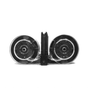 Transparent tape dispenser with two rolls