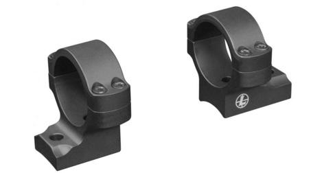 Black scope mounting rings with screws