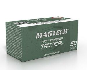 Magtech rifle ammunition box, 50 rounds