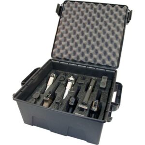 MTM TACTICAL PISTOL HANDGUN - CASE 6 GUN DARK GREY